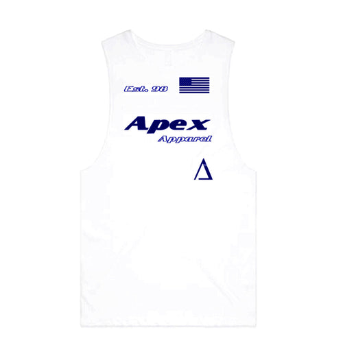 Olympic White Cutoff - ApexAthleticApparel