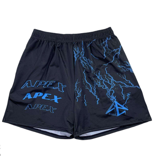 Apex Blue Lightning Shorts - ApexAthleticApparel