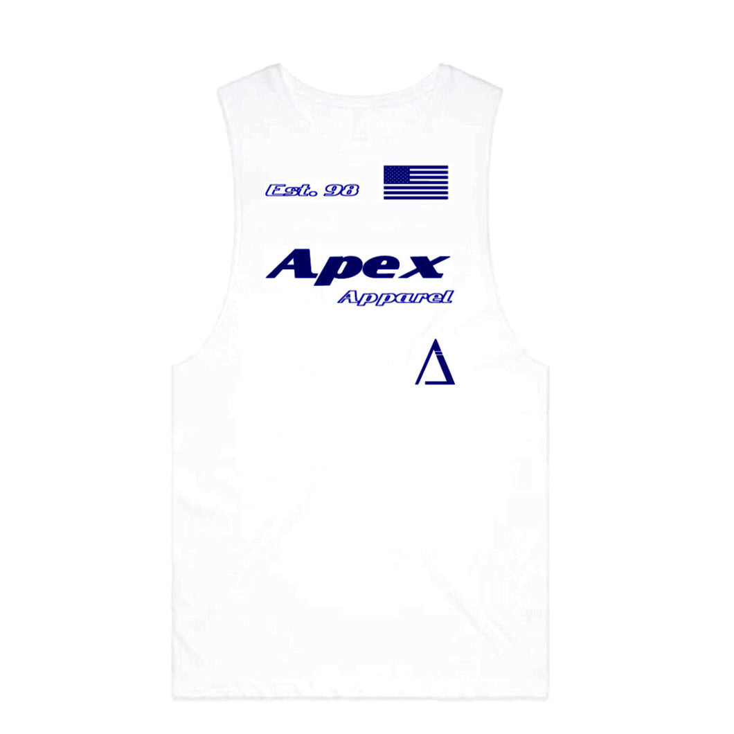 Olympic White Cutoff - ApexAthleticApparel